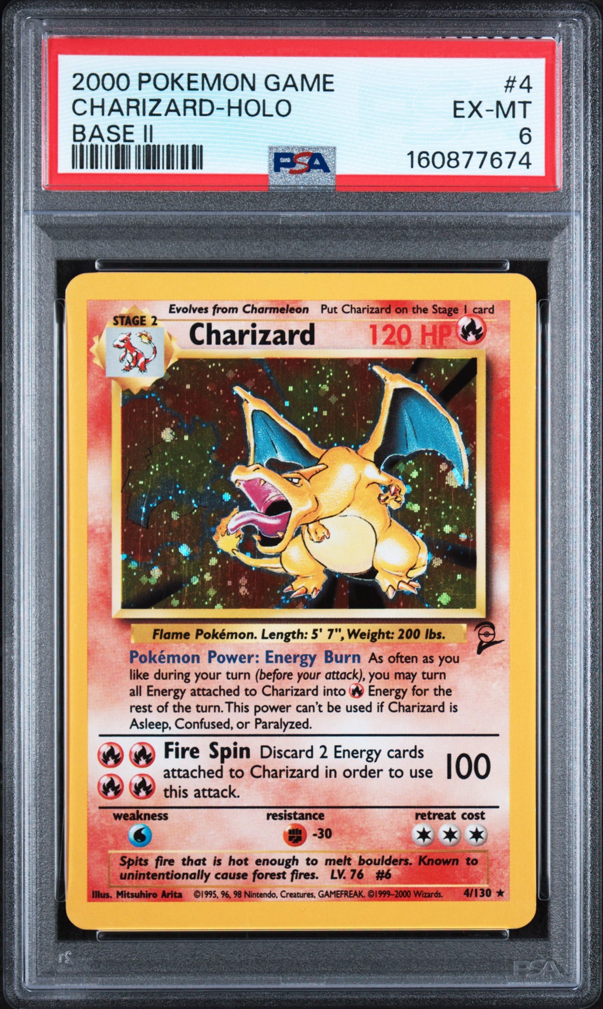 PSA 6 - Base II - Charizard - Holo #4