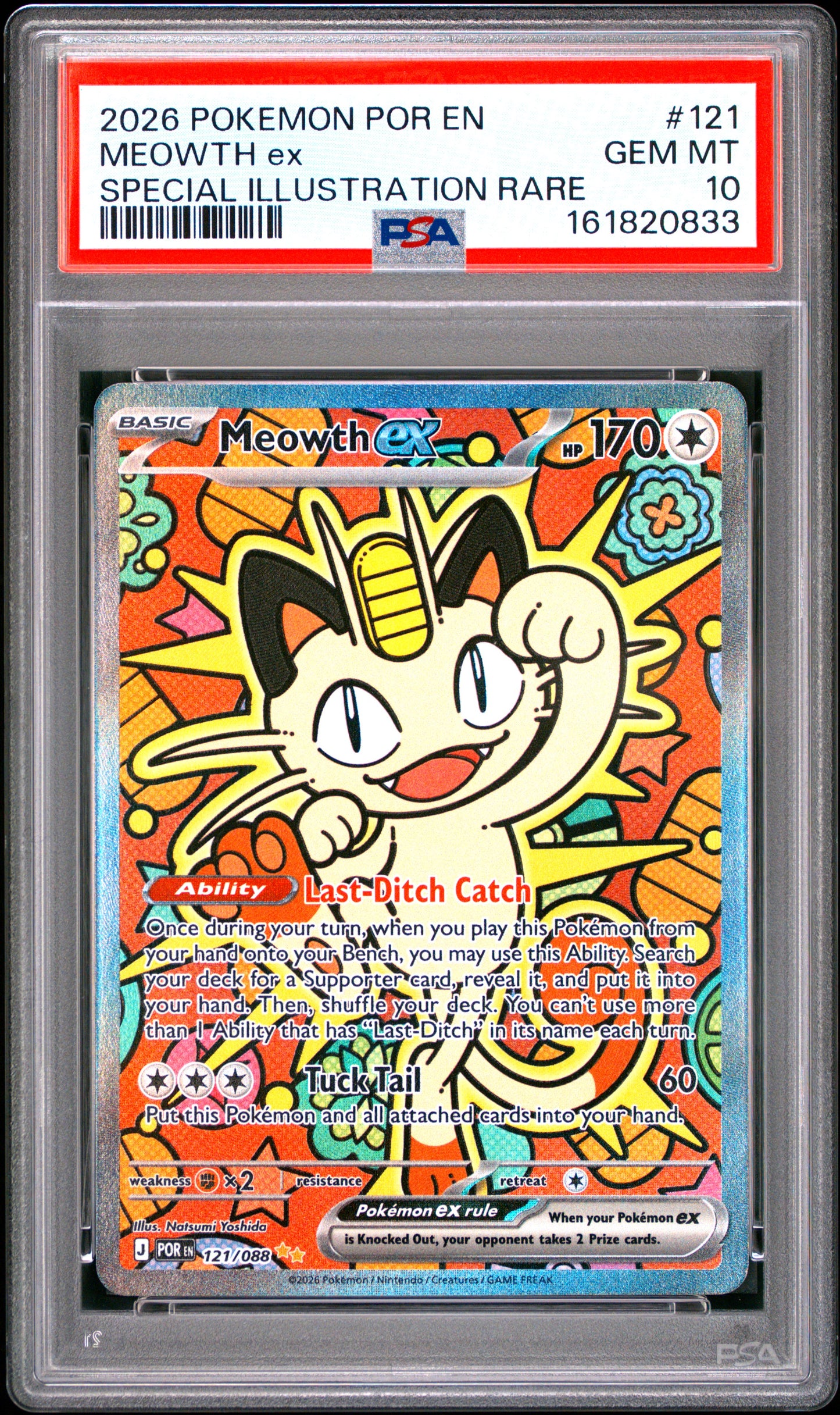 PSA 10 - Special Illustration Rare - Meowth ex #121