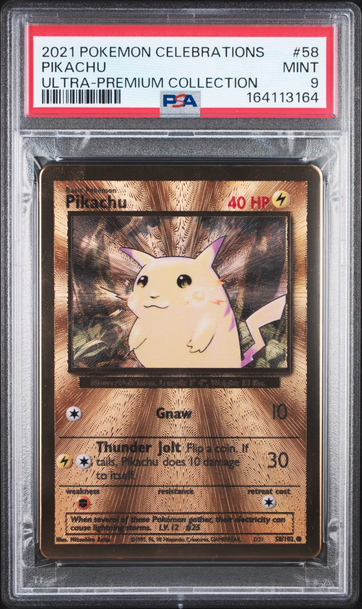 PSA 9 - Ultra - Premium Collection - Pikachu #58