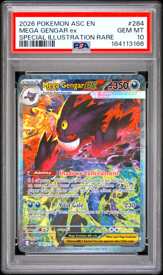 PSA 10 - Special Illustration Rare - Mega Gengar ex #284