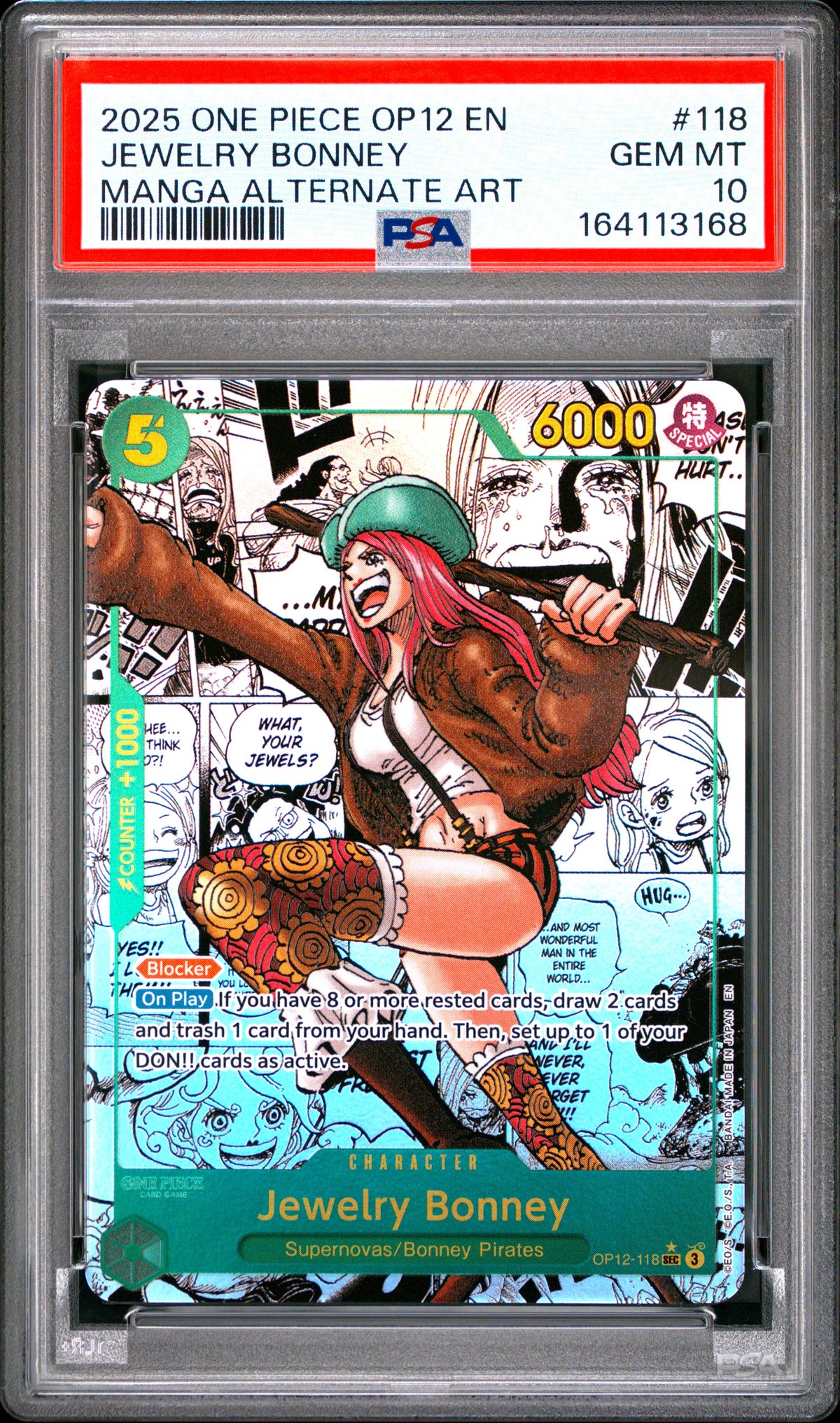 PSA 10 - Manga Alternate Art - Jewelry Bonney #118