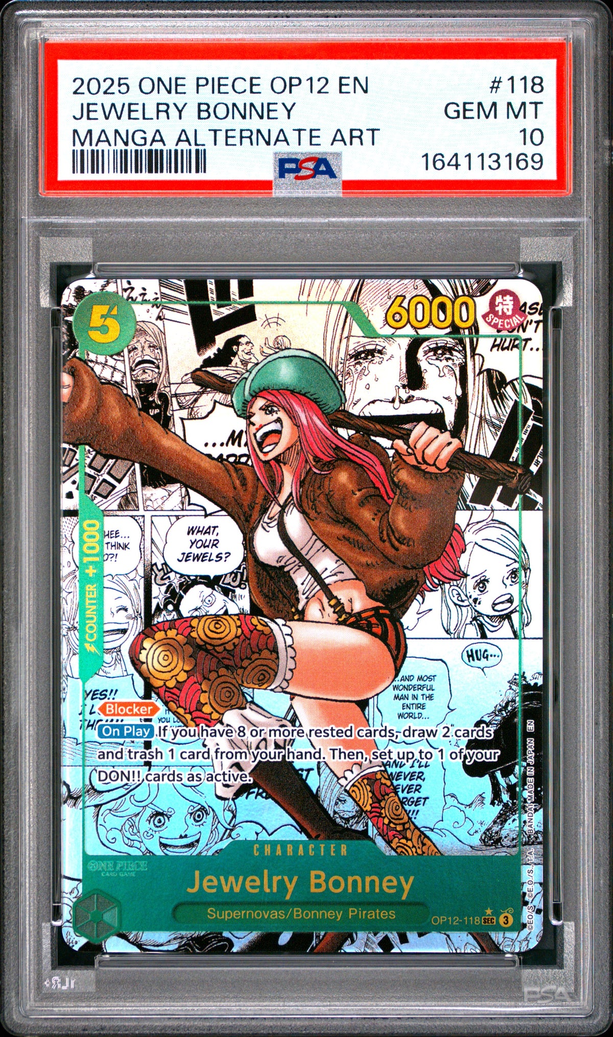 PSA 10 - Manga Alternate Art - Jewelry Bonney #118