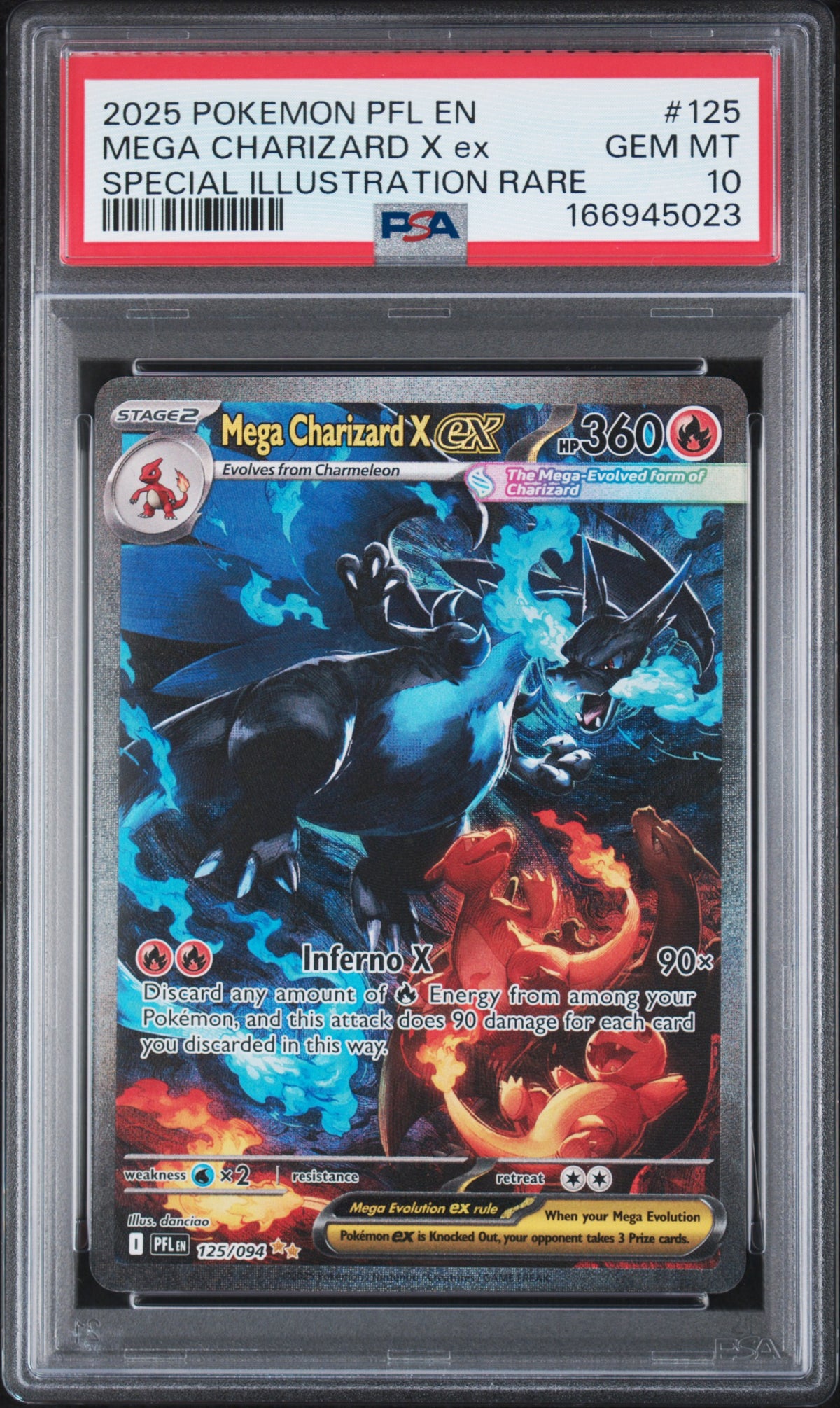 PSA 10 - Special Illustration Rare - Mega Charizard X ex #125