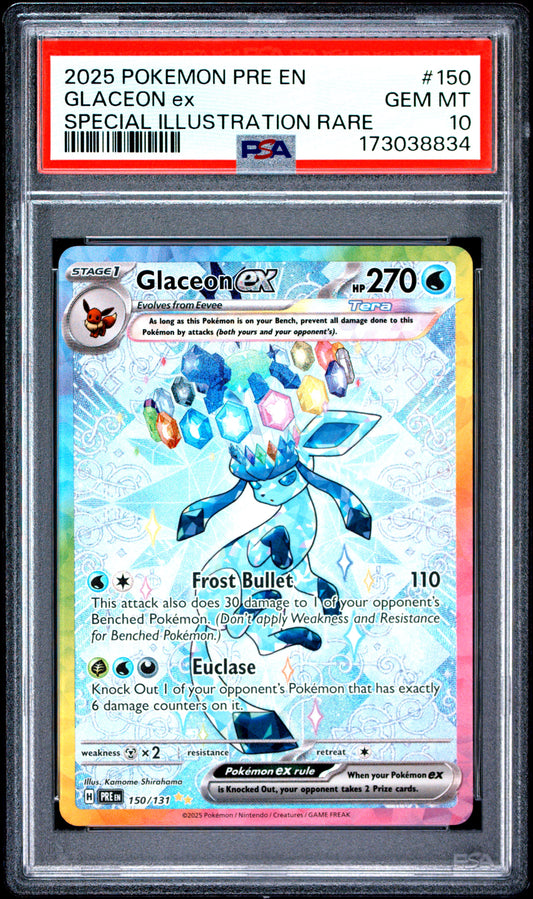 PSA 10 - Special Illustration Rare - Glaceon ex #150