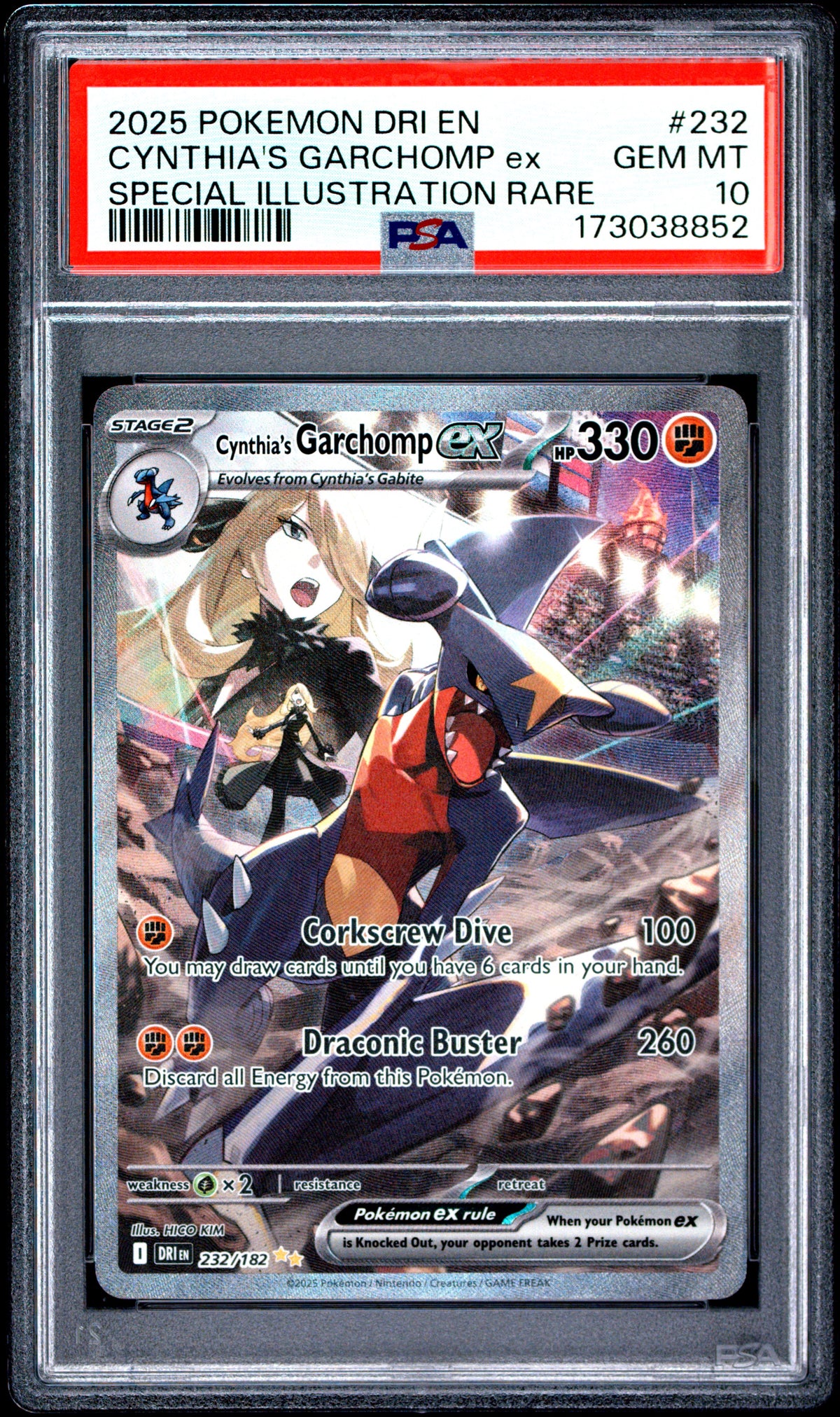 PSA 10 - Special Illustration Rare - Cynthia's Garchomp ex #232