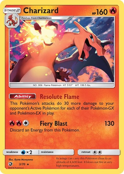 Charizard Dragon Majesty (3/70) (Holo Rare)