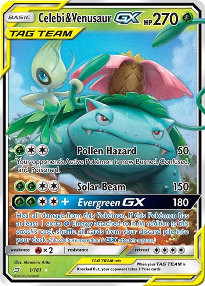 Celebi & Venusaur GX SM - Team Up (1/181) (Ultra Rare)