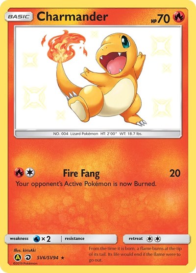 Charmander Hidden Fates: Shiny Vault (SV6/SV94) (Shiny Holo Rare)