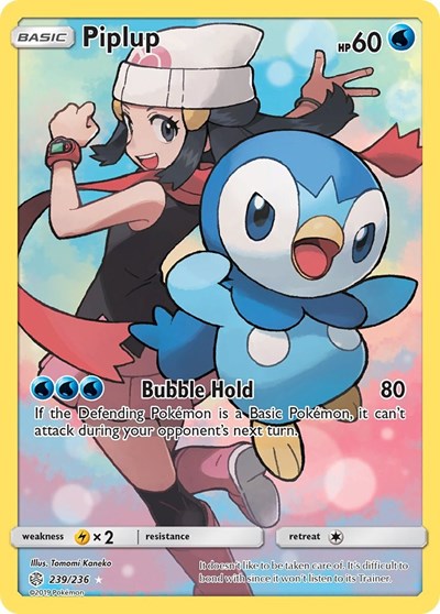 Piplup (Secret) SM - Cosmic Eclipse (239/236) (Secret Rare)
