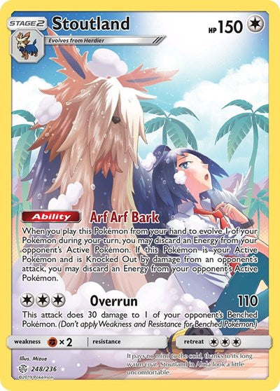Stoutland (Secret) SM - Cosmic Eclipse (248/236) (Secret Rare)