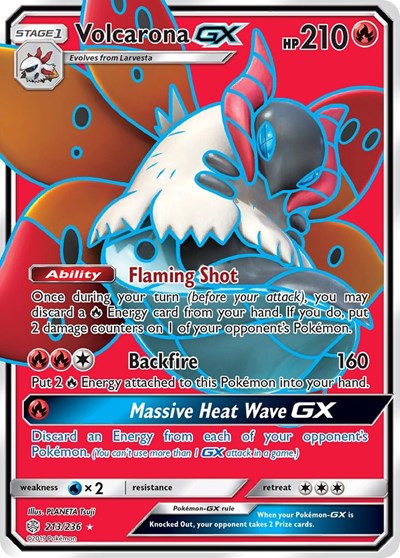 Volcarona GX (Full Art) SM - Cosmic Eclipse (213/236) (Ultra Rare)
