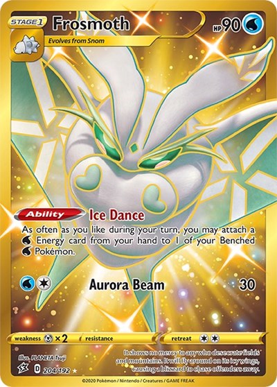 Frosmoth (Secret) SWSH02: Rebel Clash (204/192) (Secret Rare)