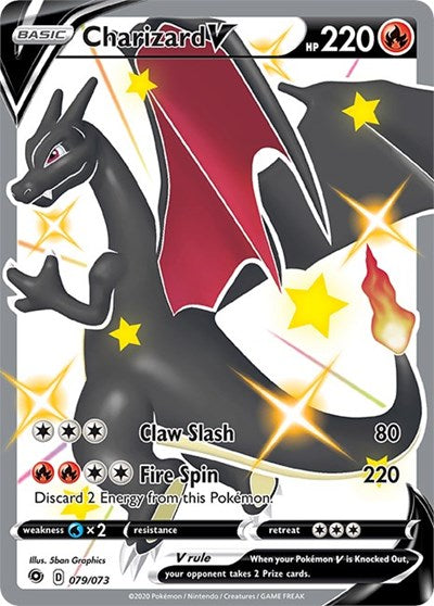 Charizard V (Secret) Champion's Path (79/73) (Secret Rare)