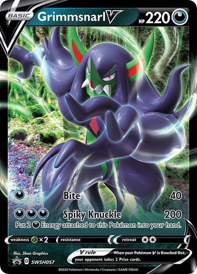 Grimmsnarl V SWSH: Sword & Shield Promo Cards (SWSH057) (Promo)