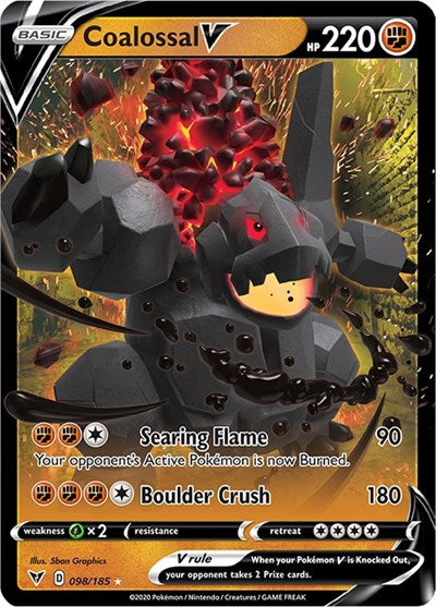 Coalossal V SWSH04: Vivid Voltage (098/185) (Ultra Rare)