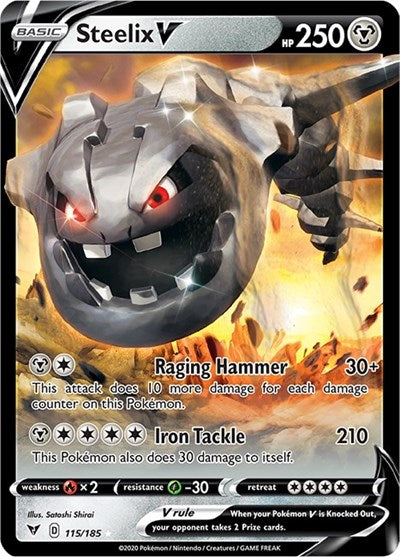 Steelix V SWSH04: Vivid Voltage (115/185) (Ultra Rare)