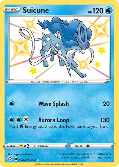 Suicune Shining Fates: Shiny Vault (SV022/SV122) (Shiny Holo Rare)