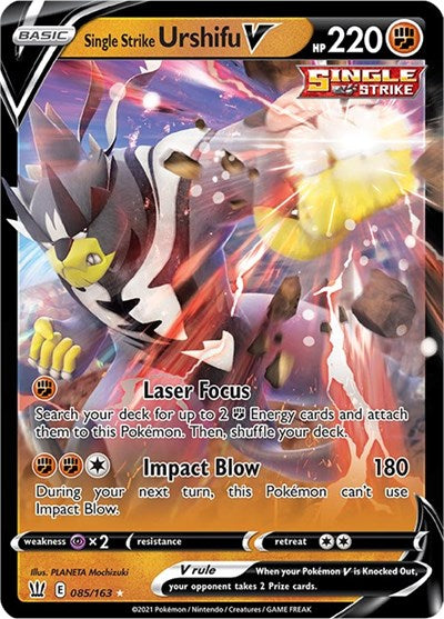Single Strike Urshifu V SWSH05: Battle Styles (085/163) (Ultra Rare)