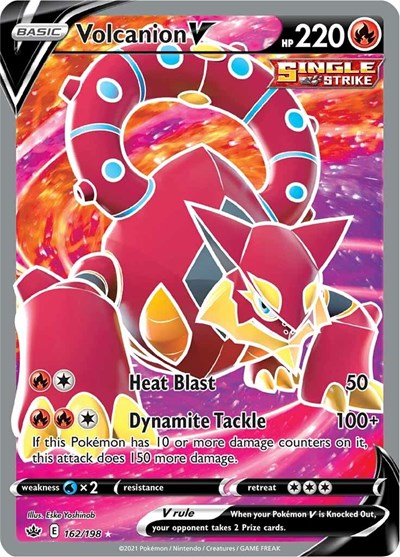 Volcanion V (Full Art) SWSH06: Chilling Reign (162/198) (Ultra Rare)