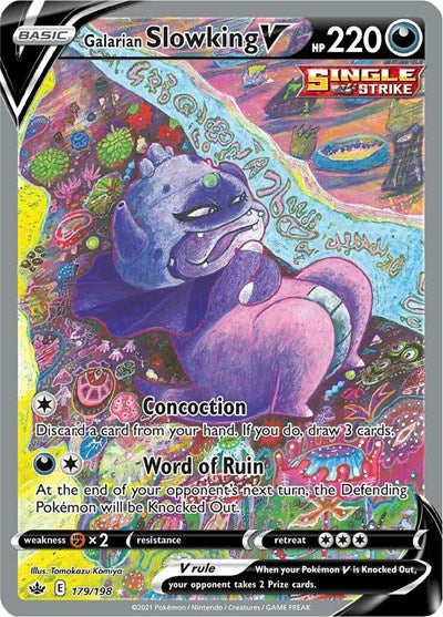 Galarian Slowking V (Alternate) (Full Art) SWSH06: Chilling Reign (179/198) (Ultra Rare)