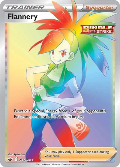 Flannery (Secret) SWSH06: Chilling Reign (215/198) (Secret Rare)