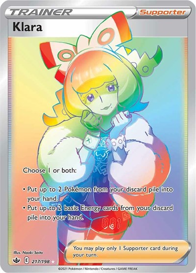 Klara (Secret) SWSH06: Chilling Reign (217/198) (Secret Rare)