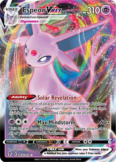 Espeon VMAX SWSH07: Evolving Skies (065/203) (Ultra Rare)