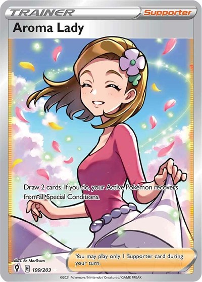 Aroma Lady (Full Art) SWSH07: Evolving Skies (199/203) (Ultra Rare)