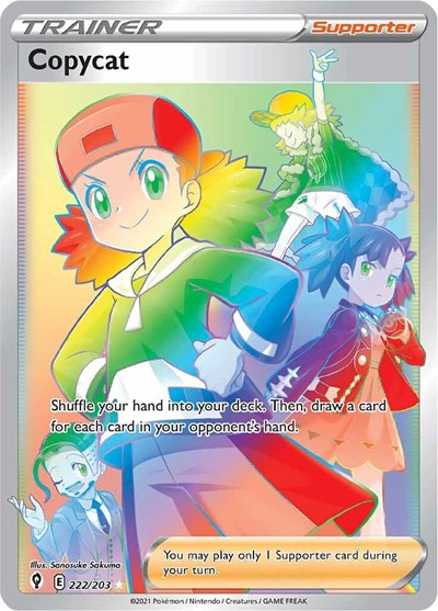 Copycat (Secret) SWSH07: Evolving Skies (222/203) (Secret Rare)