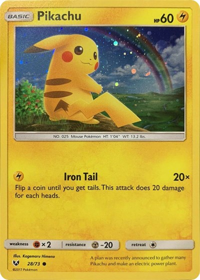 Pikachu (Cosmos Holo) Miscellaneous Cards & Products (028/073) (Promo)