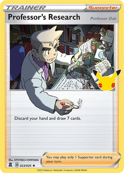 Professor's Research [Professor Oak] Celebrations (023/025) (Holo Rare)