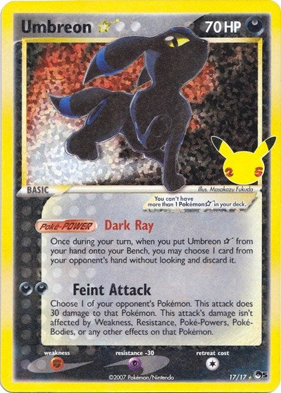Umbreon Star Celebrations: Classic Collection (17/17) (Classic Collection)