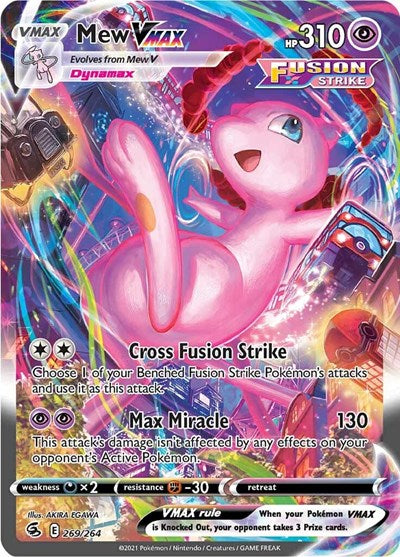 Mew VMAX (Secret) (Alternate Art) SWSH08: Fusion Strike (269/264) (Secret Rare)
