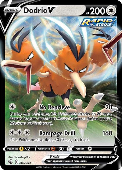 Dodrio V SWSH08: Fusion Strike (201/264) (Ultra Rare)