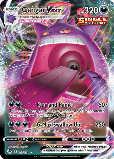 Gengar VMAX SWSH08: Fusion Strike (157/264) (Ultra Rare)
