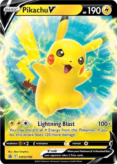 Pikachu V SWSH: Sword & Shield Promo Cards (SWSH198) (Promo)