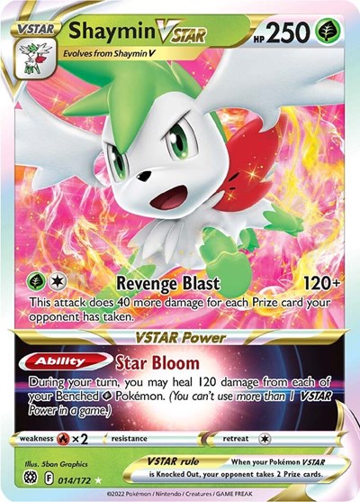 Shaymin VSTAR SWSH09: Brilliant Stars (014/172) (Ultra Rare)