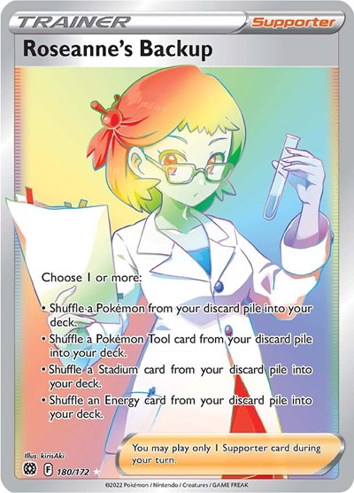 Roseanne's Backup (Secret) SWSH09: Brilliant Stars (180/172) (Secret Rare)