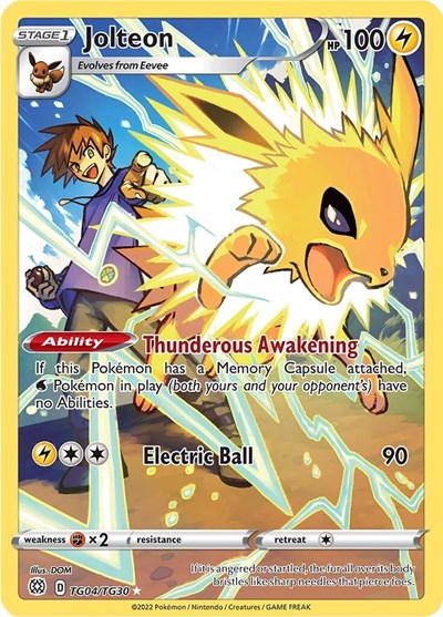 Jolteon SWSH09: Brilliant Stars Trainer Gallery (TG04/TG30) (Ultra Rare)