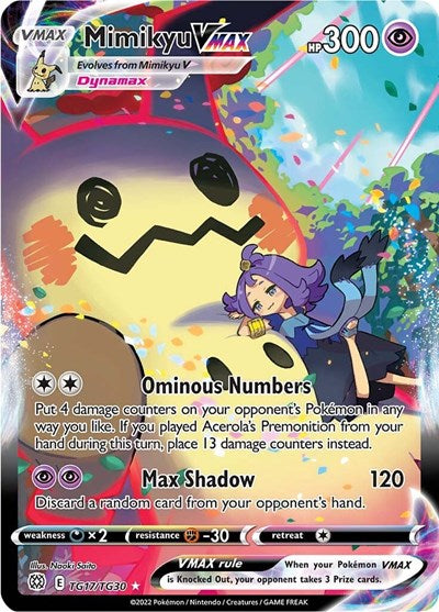 Mimikyu VMAX SWSH09: Brilliant Stars Trainer Gallery (TG17/TG30) (Ultra Rare)