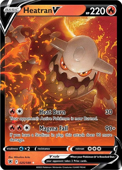 Heatran V SWSH10: Astral Radiance (025/189) (Ultra Rare)