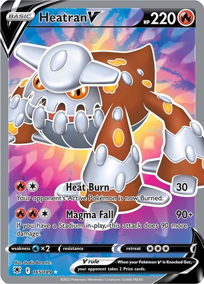 Heatran V (Full Art) SWSH10: Astral Radiance (165/189) (Ultra Rare)