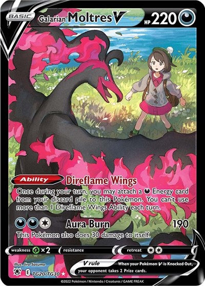 Galarian Moltres V SWSH10: Astral Radiance Trainer Gallery (TG20/TG30) (Ultra Rare)