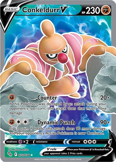 Conkeldurr V (Full Art) Pokemon GO (073/078) (Ultra Rare)