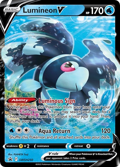 Lumineon V SWSH: Sword & Shield Promo Cards (SWSH250) (Promo)