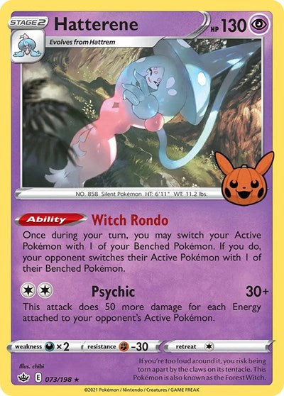 Hatterene Trick or Trade BOOster Bundle (073/198) (Promo)