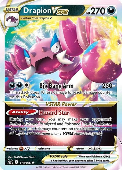Drapion VSTAR SWSH11: Lost Origin (119/196) (Ultra Rare)