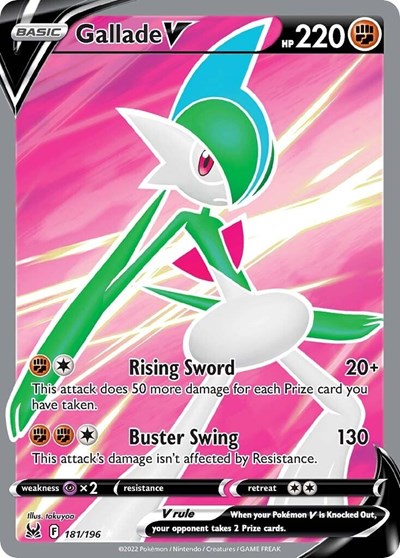 Gallade V (Full Art) SWSH11: Lost Origin (181/196) (Ultra Rare)