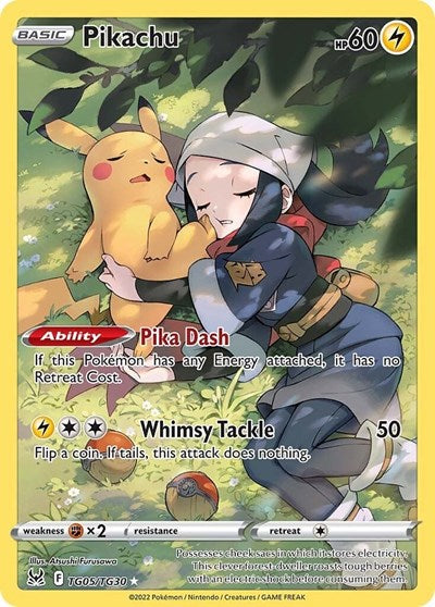 Pikachu SWSH11: Lost Origin Trainer Gallery (TG05/TG30) (Ultra Rare)