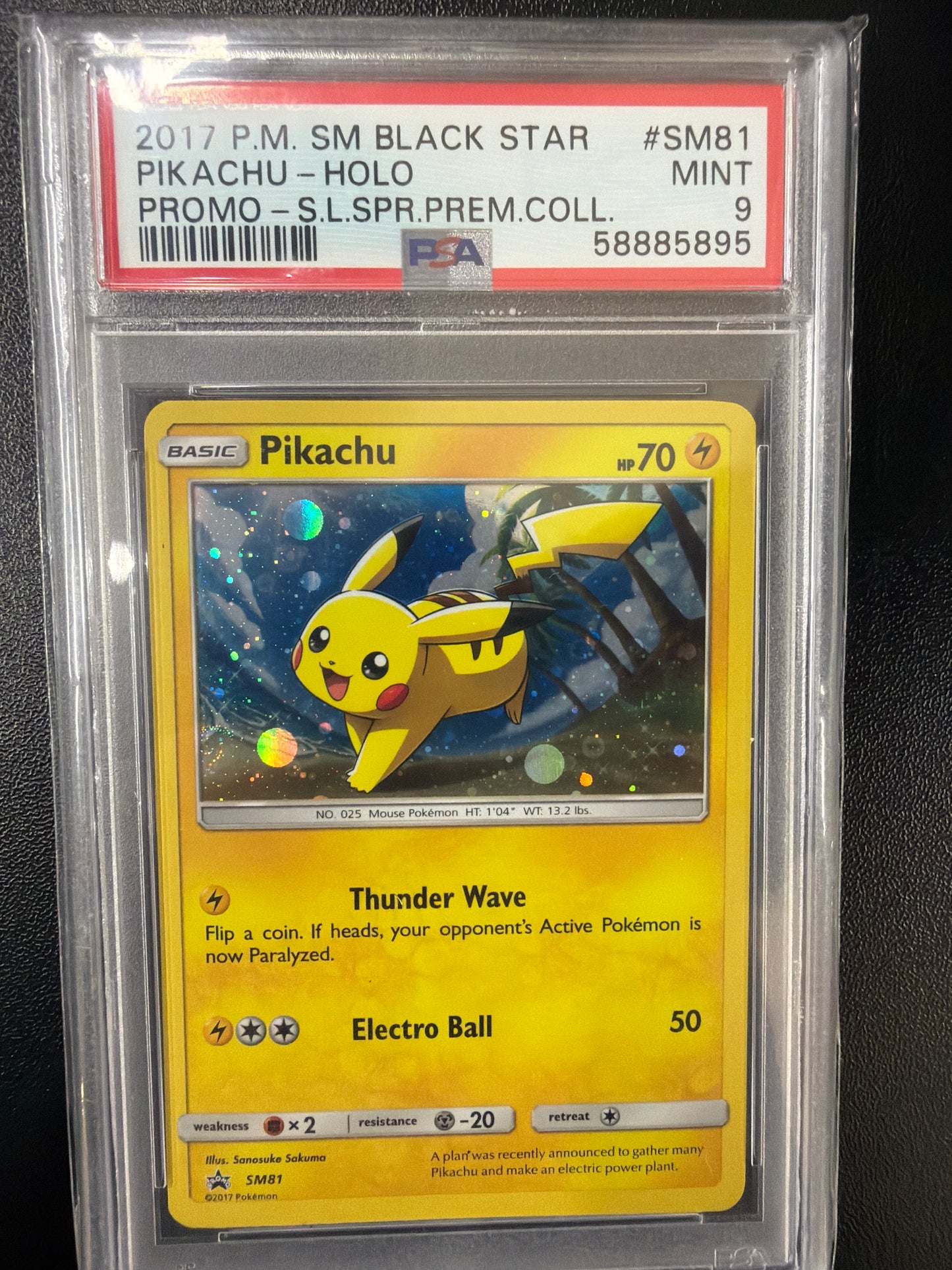 PSA 9 - Promo - Pikachu HOLO #SM81